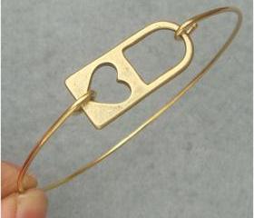 Lock Bangle Bracelet Style 2