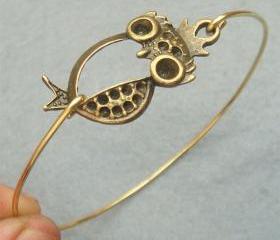Owl Bangle Bracelet Style 7