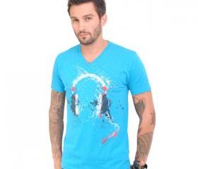Splatter Headphone V-Neck