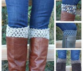 Pick Your Color Crochet Boot Cuffs Leg Warmers Boot Socks