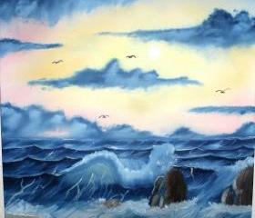 A Break in the Storm, original oil on canvas by Matt Borst