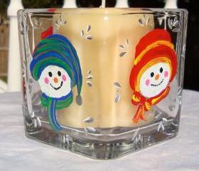 Snowman Candle Holder/ Potpourri Holder
