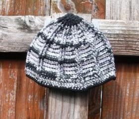 Ribbed Crochet Toddler Beanie Hat for Girls, ready to ship.