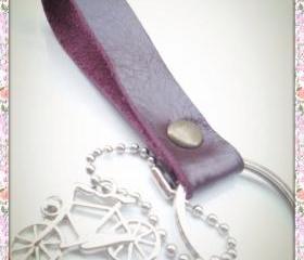 Leather Keychain / Key fob