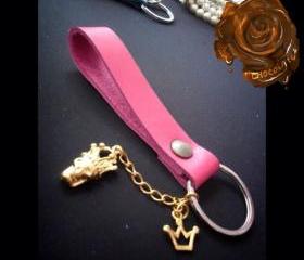 Leather Keychain / Key fob 
