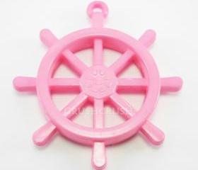  15pcs 25mm Pink Anchors Helms Nautical Acrylic CHARMS X25