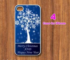 Christmas tree-- iphone 4 case,iphone 4S case, in durable plastic or silicone rubber case