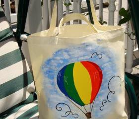 Colorful Hot Air Balloon Tote Bag
