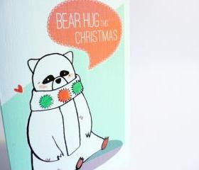 Bear Hug this Christmas Card