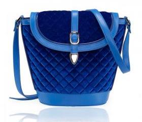 Blue Velvet Duffel Bag