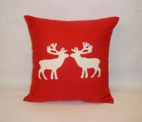 Christmas Reindeer Cushion