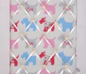 Pink Scotty Dog Notice Board