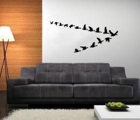 Fying Geese Vinyl Wall Decal 22227