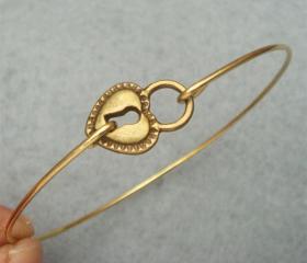 Lock Bangle Bracelet