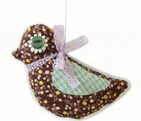 Floral decorative hanging bird