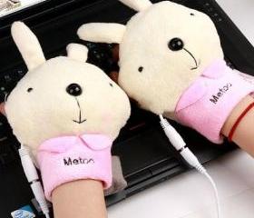 Battery Heated Winter USB Hand Warming Wristband Gloves