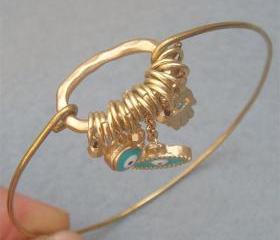 Evil Eye Bangle Bracelet Style 5