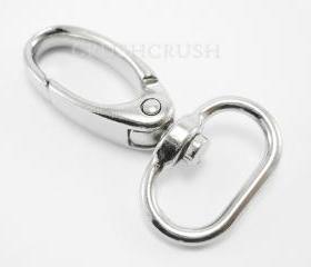  5pcs Silver Trigger Snap Hooks: For Keychains and Craft Making Lobster Swivel Clasps HO1031