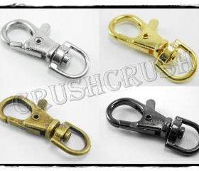  5pcs Brass Trigger Snap Hooks: For Keychains and Craft Making Lobster Swivel Clasps HO36