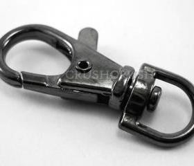  5pcs Gunmetal Trigger Snap Hooks: For Keychains and Craft Making Lobster Swivel Clasps HO364