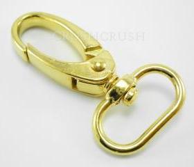  5pcs Gold Trigger Snap Hooks: For Keychains and Craft Making Lobster Swivel Clasps HO1033