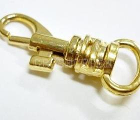 10pcs MINI GOLD Metal Lobster Swivel Clasps HO013