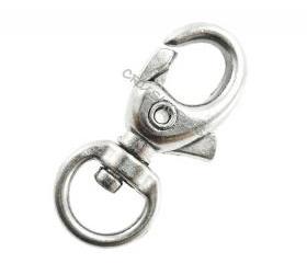  5pcs Silver Swivel Trigger Clips SNAP HOOK Clasps Lobster HO14