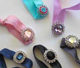 Rhinestone Hair Tie: Choose One