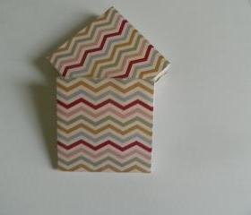 Pastel Chevron Print Tile Coasters