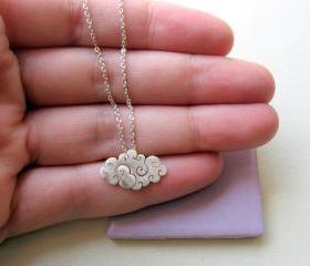  Sterling silver - Cloud necklace - Small