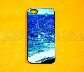 iPhone 5 case, The New iPhone, iPhone 5 cases Sea Waves iPhone 5 Case For your iphone 5 Black White Fast Ship