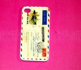 iphone 4 Case, iPhone 4s case Vintage Postcard iPhone 4 Cases, Iphone 4s Cover,Case for iPhone 4