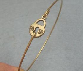 Lock Bangle Bracelet Style 5