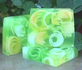 Lemongrass Swirly Curly Soap