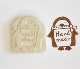 Hand Carved Rubber Stamp / Handmade