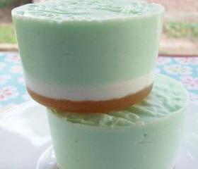CLEARANCED- Set of 2 Key Lime Pie Soap Cups