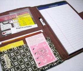 Daily Organizer - Chocolate Brown with many pockets