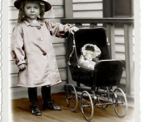 Vintage Cutie and her Doll