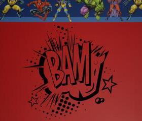 BAM Super Hero Comics Vinyl Wall Decal 22101
