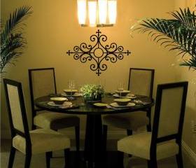 Metal Look Wall Scroll Vinyl Decal Wall Decor 22121