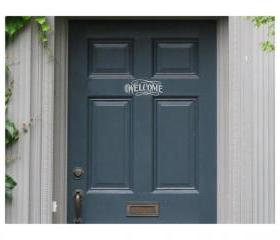 Vinyl Decal Welcome for Door 22014