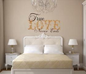 Wall Decal True Love Never Ends Vinyl Wall Decal 22160