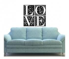 Love Ornate Tiles Vinyl Wall Decal 22034