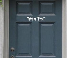 Trick or Treat Removeable Vinyl Decal for Door 22202