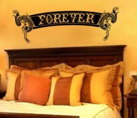 Forever Ornate Scroll Vinyl Wall Decal 22156