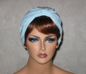 Handmade Twist Fashion Turban -Powder Blue Roma