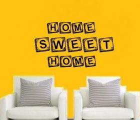 Home Sweet Home Scrabble Tile Vinyl Wall Decal 22143