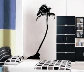 Tall Palm Tree Vinyl Wall Decal 22092