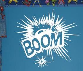 Wall Decal BOOM Explosion Comics Vinyl Wall Graphic 22103