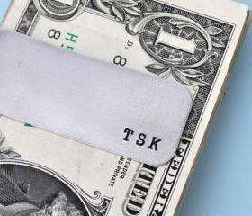 Money Clip Personalized metal Money Clip, custom Money Clip, aluminum Money Clip hand stamped Money clip
